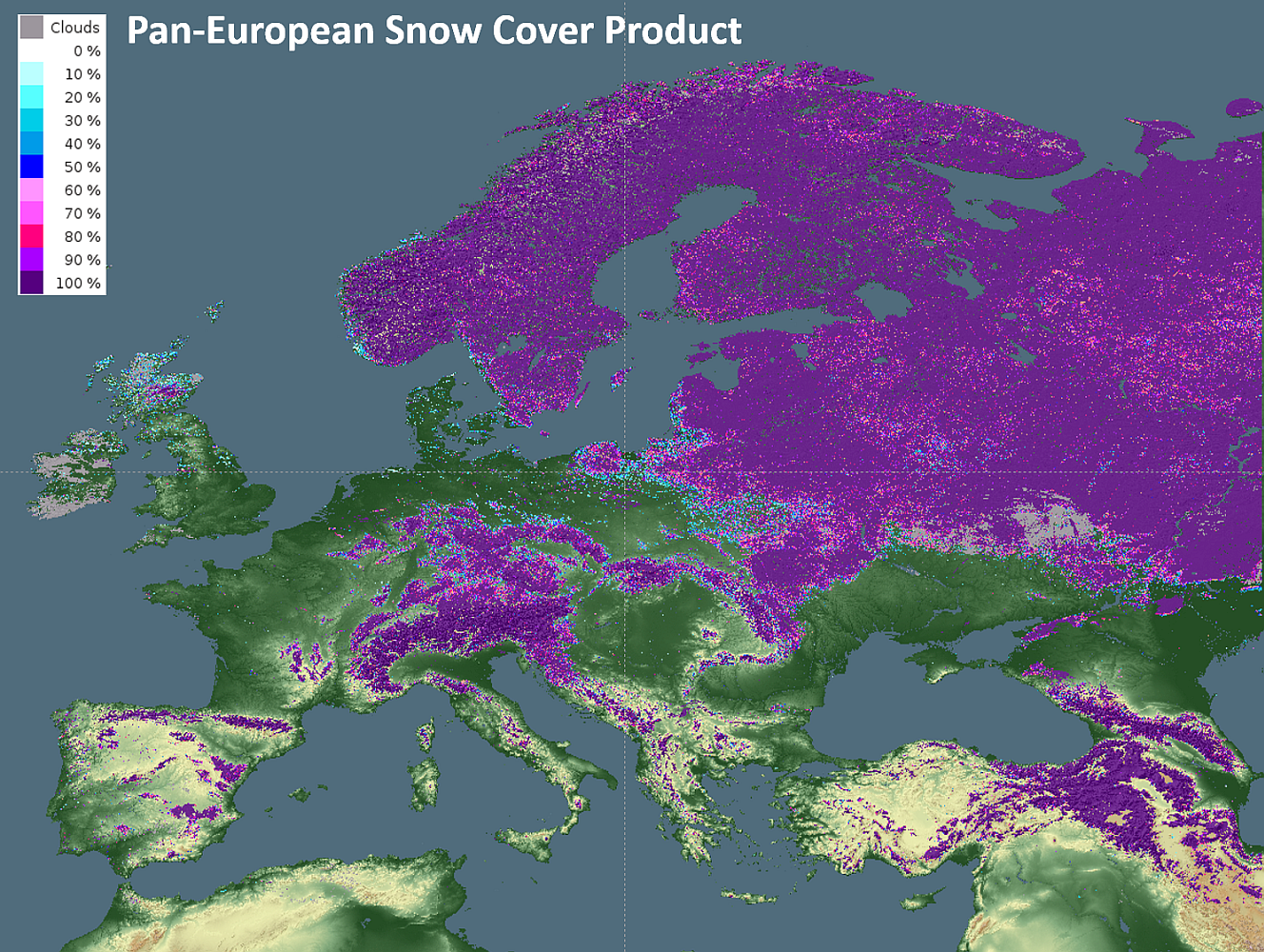 Pan-European Fractional Snow Cover Map