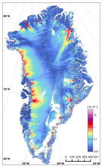 Greenland Ice Velocity from Sentinel-1